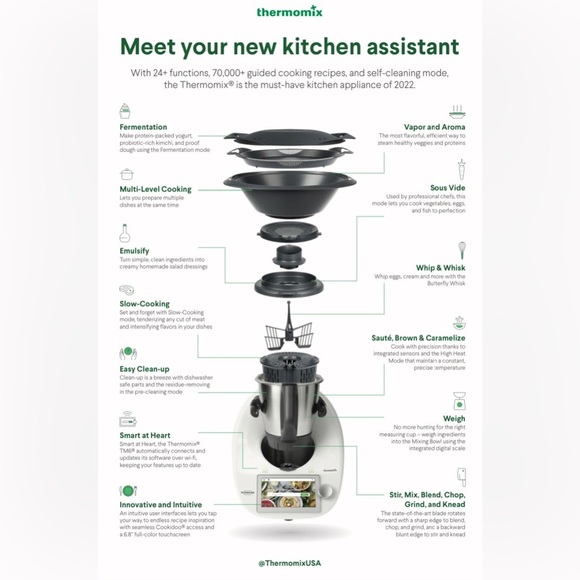 Thermomix TM6 kitchen robot all-in-one, Free Shipping from the QR code ! - Picture 3 of 15